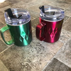 BRAND NEW set of 2 Primula insulated mugs